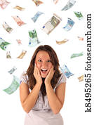 peniaze, zahrnúť, (euro, banknotes)