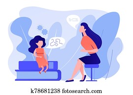Speech therapy concept vector illustration Speech therapy concept vector illustration
