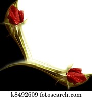 הזמנה, אלגנטי, ורדים אדומים