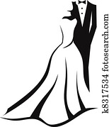 結婚式の カップル