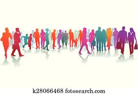 Colorful Group Of People