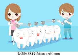 dentist with white tooth dentist with white tooth