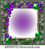 grape vine frame grape vine frame