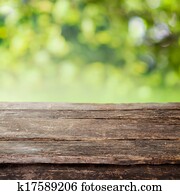 rústico, madeira, país, cerca, prancha, ou, topo tabela