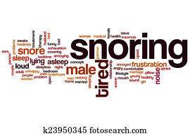Snoring word cloud