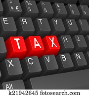 Tax keyboard Tax keyboard