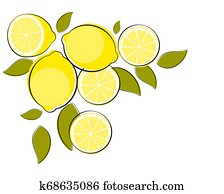 Abstract Lemon Natural Background Illustration Abstract Lemon Natural Background Illustration