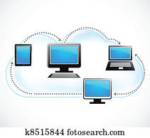 internet cloud, vector image internet cloud, vector image