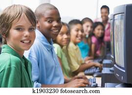 Elementary school computer class