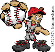 kind, baseball- spieler, halten, basebal kind, baseball- spieler, halten, basebal