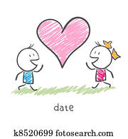 Meeting of two lovers