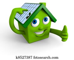 solar, painéis, ligado, a, telhado