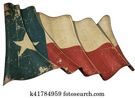 Texan Aged flag Texan Aged flag