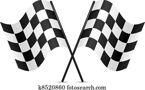 vector racing flags