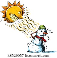 שמש, כנגד, איש שלג