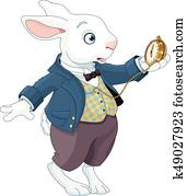 שפן לבן, מחזיק, הסתכל