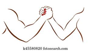 Arm Wrestling Man Woman Battle Of The Sexes