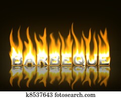 Barbeque Flames Barbeque Flames