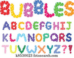 Bubbles alphabet Bubbles alphabet