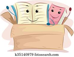 Old Books Mascot Donation Box Old Books Mascot Donation Box