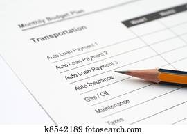 mensal, orçamento, plano