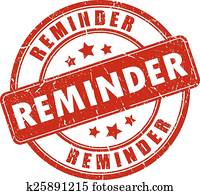 Payment reminder stamp