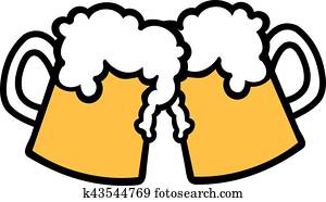 Toasting beer mugs Toasting beer mugs