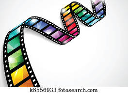 Colorful film strips Colorful film strips