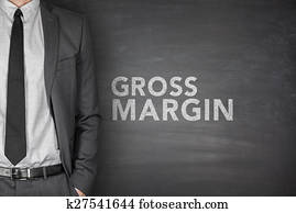 grueso, margen, en, pizarra