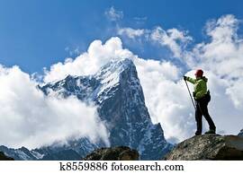 Hiking in Himalaya Mountains Hiking in Himalaya Mountains