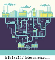 industrie, hintergrund, abdruck industrie, hintergrund, abdruck