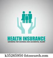 Insurance health, and travel icons Insurance health, and travel icons