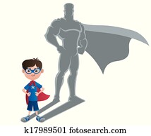 junge, superhero, begriff junge, superhero, begriff