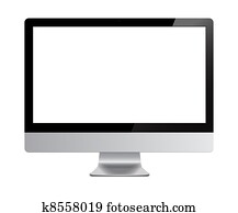 Screen computer isolated Screen computer isolated