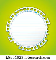 Sticky note pad with wood texture 