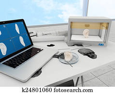 3d, הדפס, אוזן