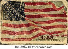 4 de julho, bandeira americana