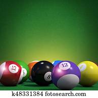 Billiard Game Copy Space Billiard Game Copy Space