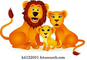löwe, familie