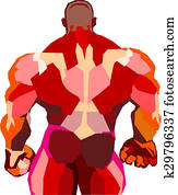 Muscular bodybuilder in a gym Muscular bodybuilder in a gym