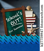 School is Out for Summer - Sea Waves School is Out for Summer - Sea Waves