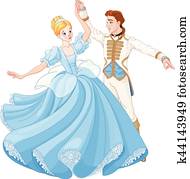 The Ball Dance of Cinderella and Prince The Ball Dance of Cinderella and Prince