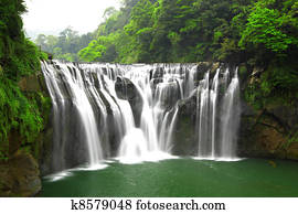 cachoeiras, em, shifen, taiwan