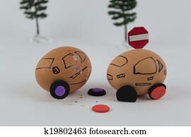 Eggs car Accident Eggs car Accident