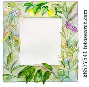 fruit,, herb,, ו, פרוח, הסגר