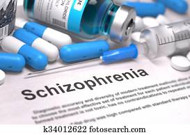 Schizophrenia Diagnosis. Medical Concept.