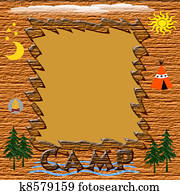 summer camp frame summer camp frame