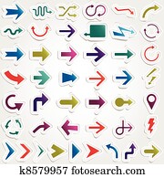 vector arrows set vector arrows set