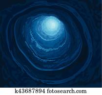 ארץ פלאות, שפן, חור