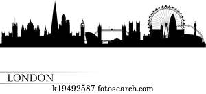 לונדון, קו רקיע של עיר, צללית, רקע